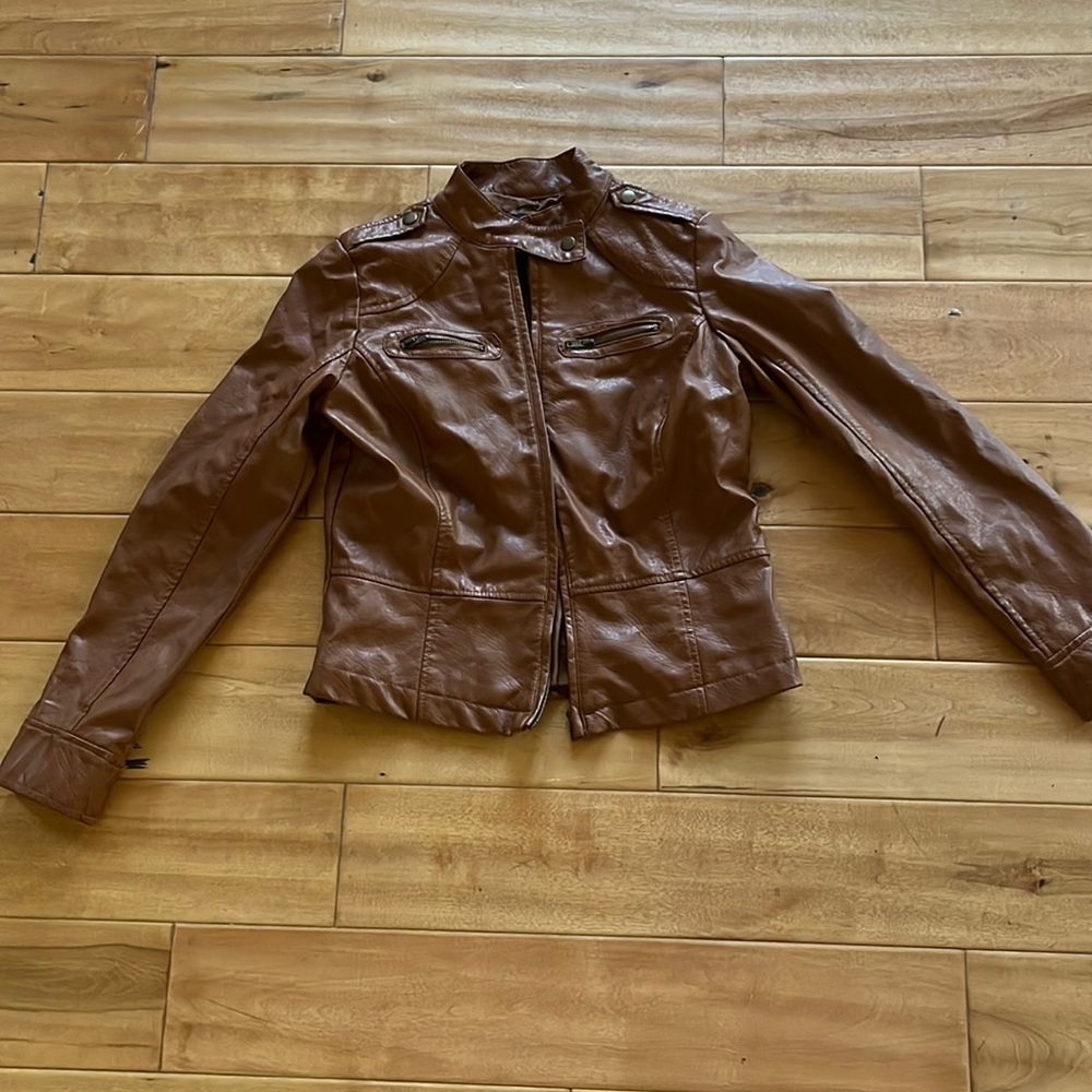 Faux leather jacket